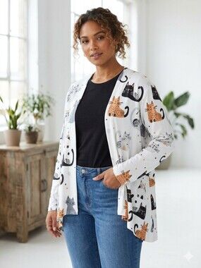 Chaos Monkey Open Topper Cardigan Sz 2XL